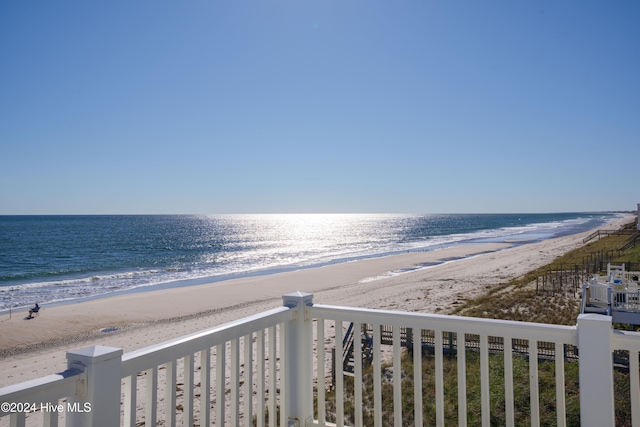 water view with a view of the beach