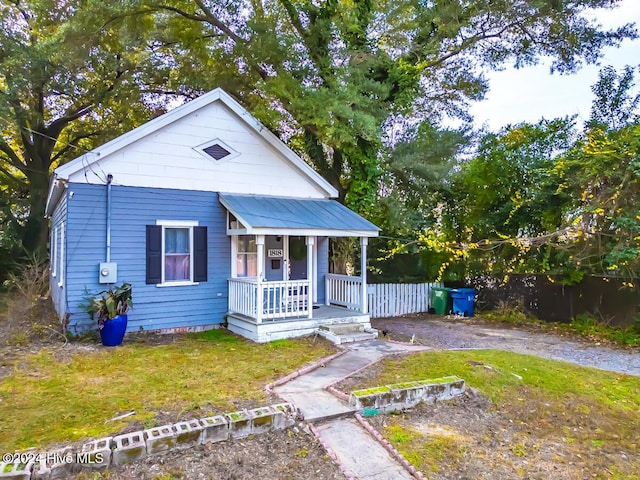 view of bungalow-style home