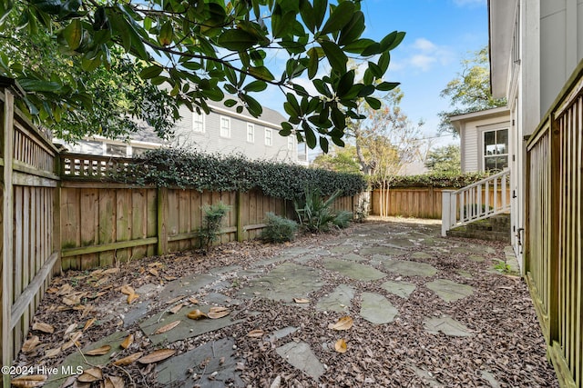 view of yard with a patio