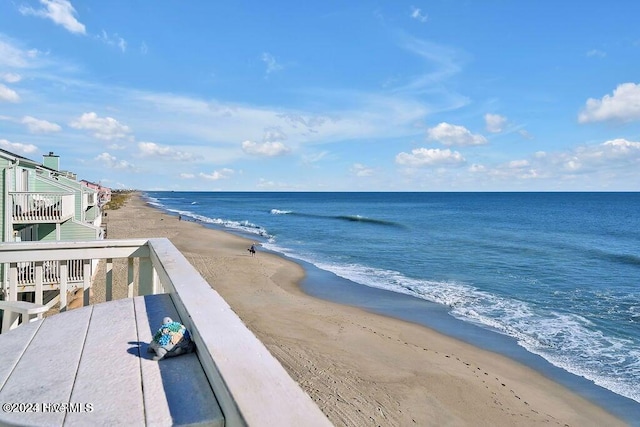 water view featuring a beach view