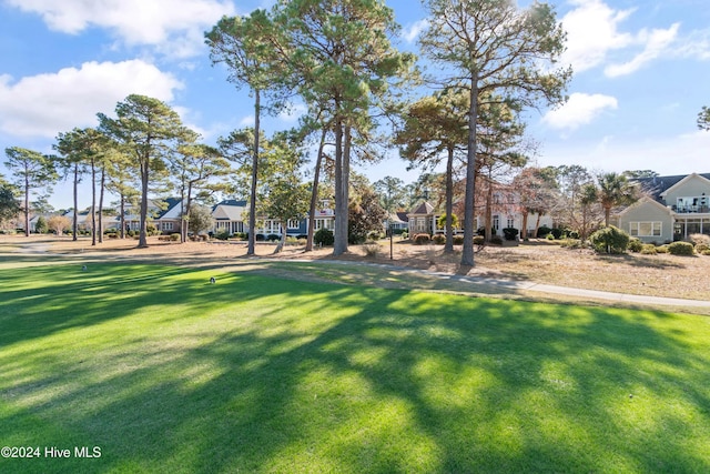 view of yard featuring a residential view