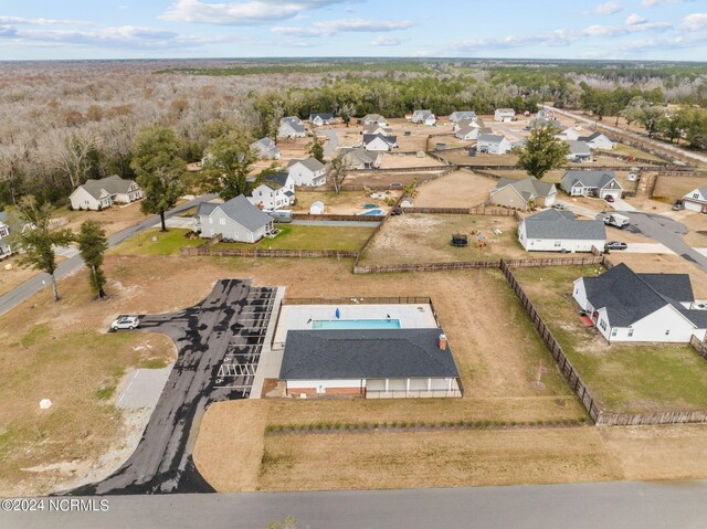 birds eye view of property featuring a residential view