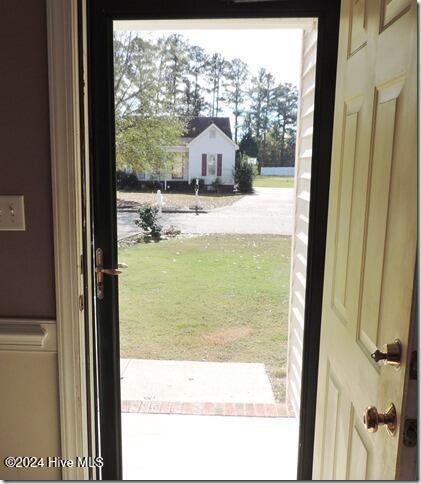 view of doorway to outside