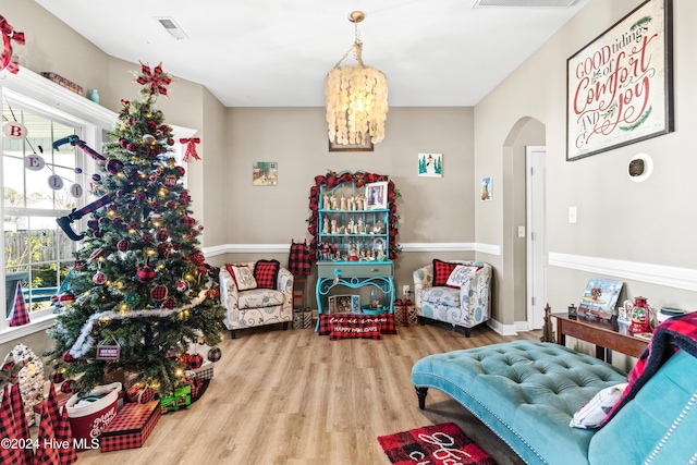 interior space featuring hardwood / wood-style floors