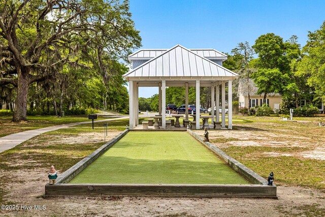 view of community featuring a gazebo