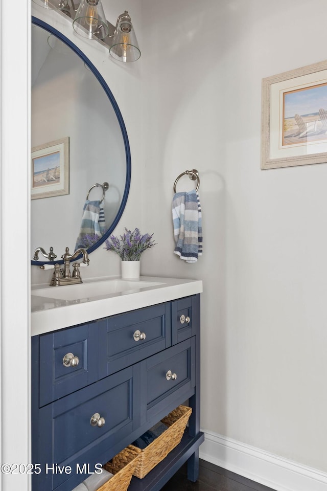 bathroom featuring vanity