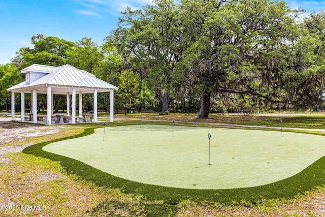 surrounding community with a gazebo