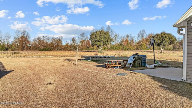 view of yard with a patio