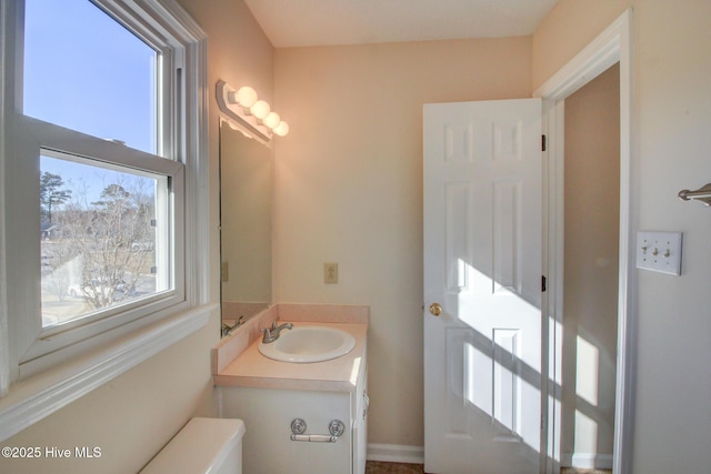 bathroom with vanity