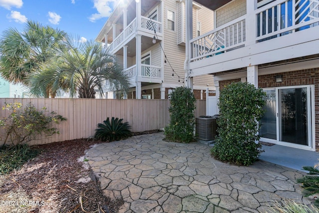 view of patio featuring cooling unit