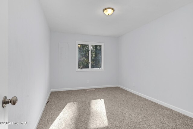 spare room with carpet floors