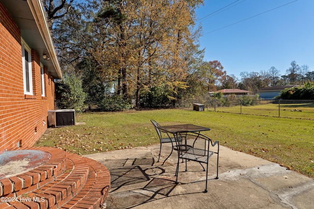 view of patio featuring cooling unit