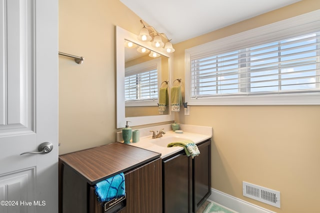 bathroom with vanity