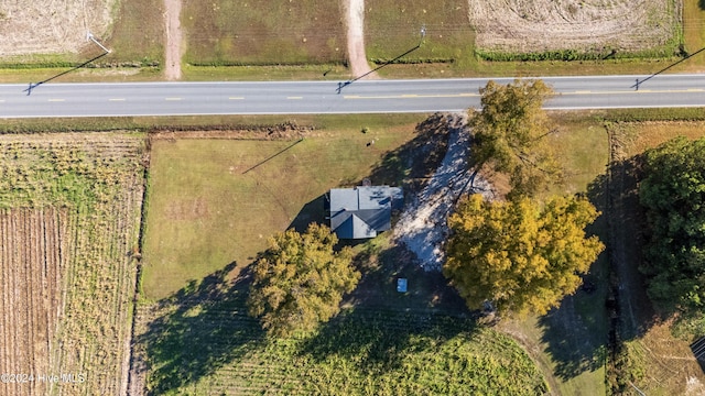 bird's eye view featuring a rural view