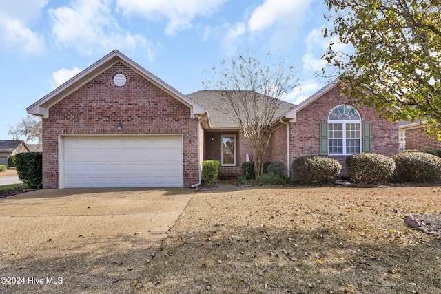 view of property with a garage