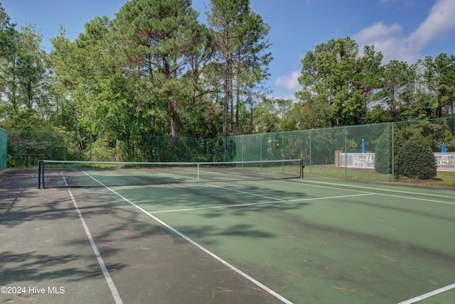 view of tennis court