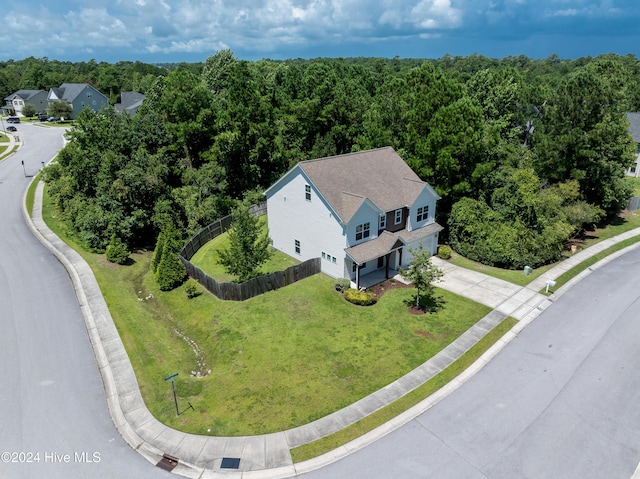 birds eye view of property