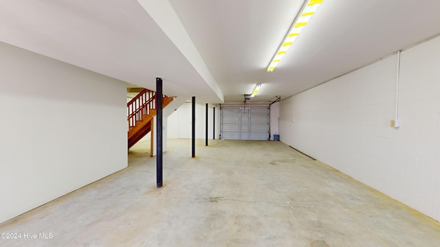 view of basement