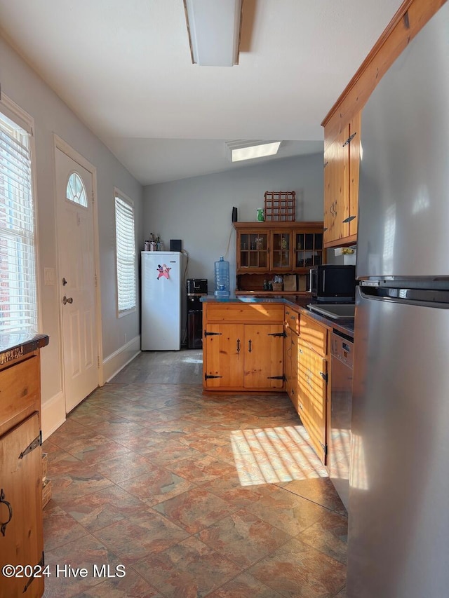 kitchen with stainless steel appliances