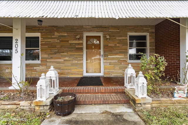 view of entrance to property