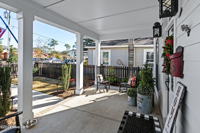 view of sunroom