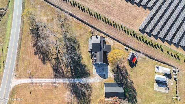 drone / aerial view featuring a rural view