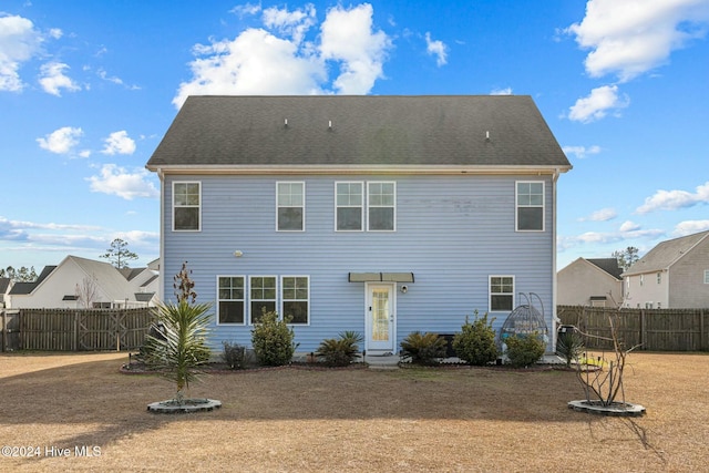 view of back of property