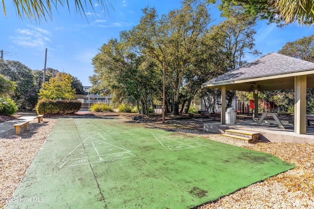 view of home's community with a gazebo