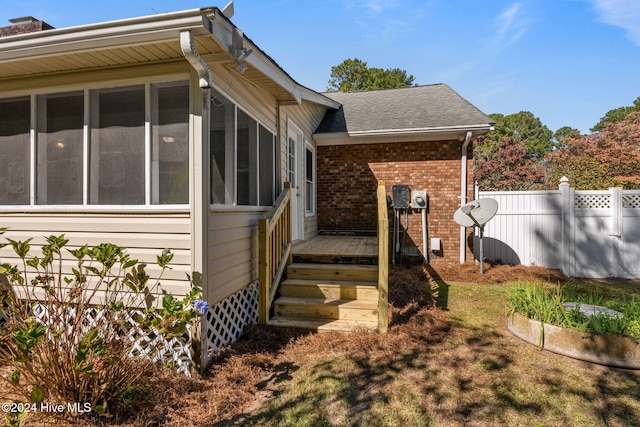 view of entrance to property