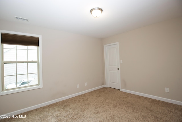 view of carpeted empty room