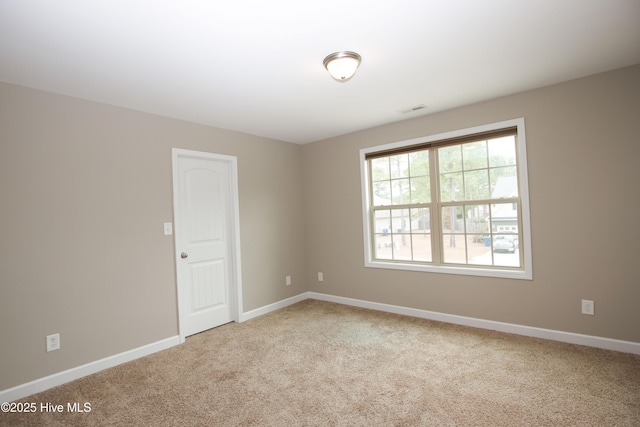 view of carpeted empty room