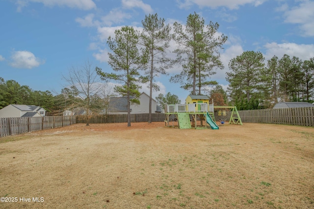 view of jungle gym