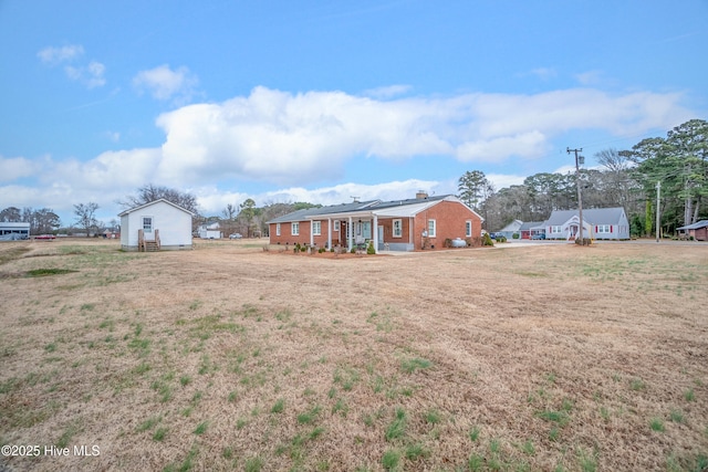 view of yard featuring a porch