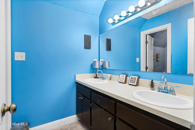 bathroom with vanity