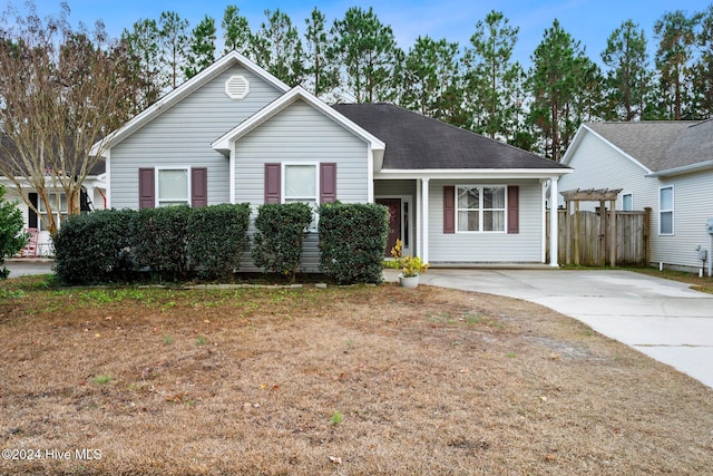 view of front of property