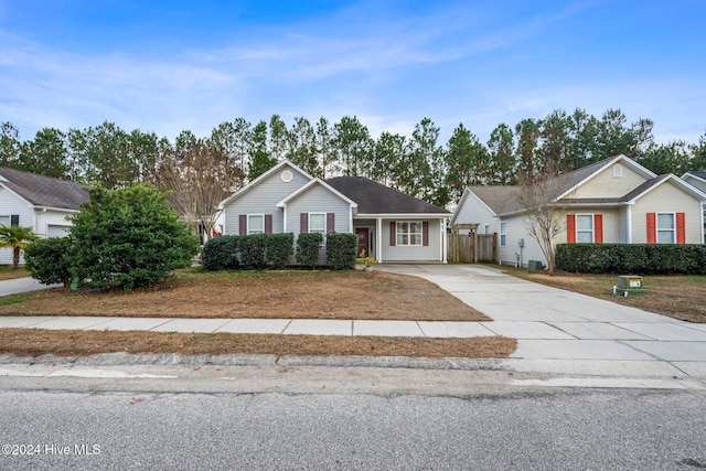 single story home with central air condition unit