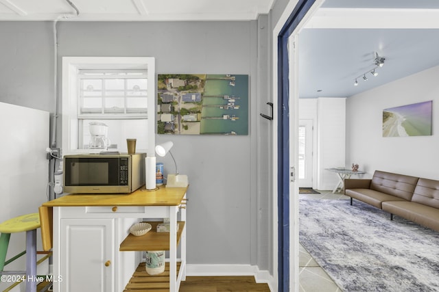 interior space with baseboards