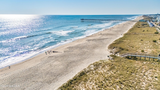 water view with a beach view