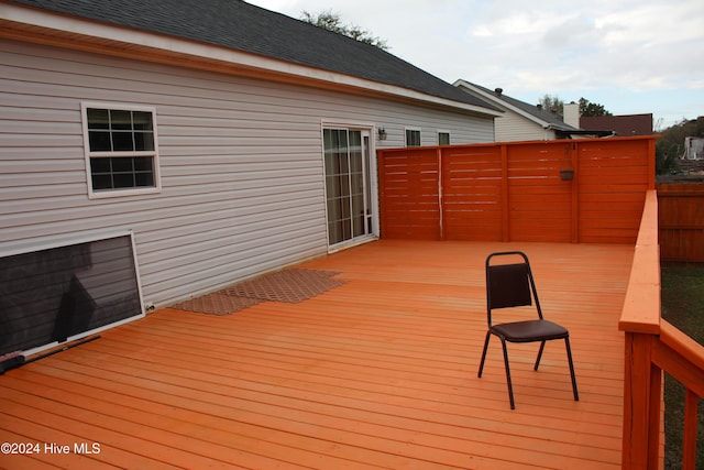 view of wooden terrace