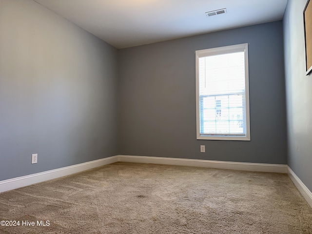 spare room featuring carpet