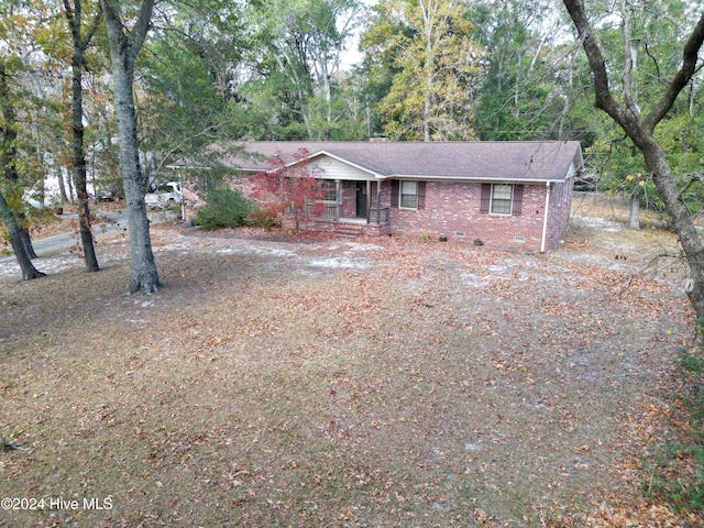 view of ranch-style home