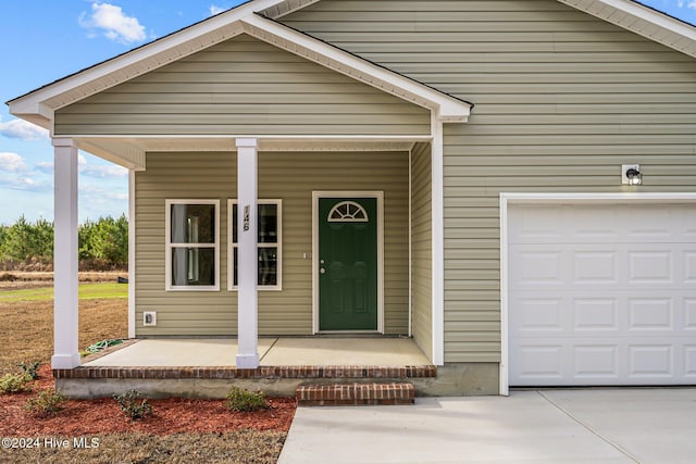 view of front of property with a porch