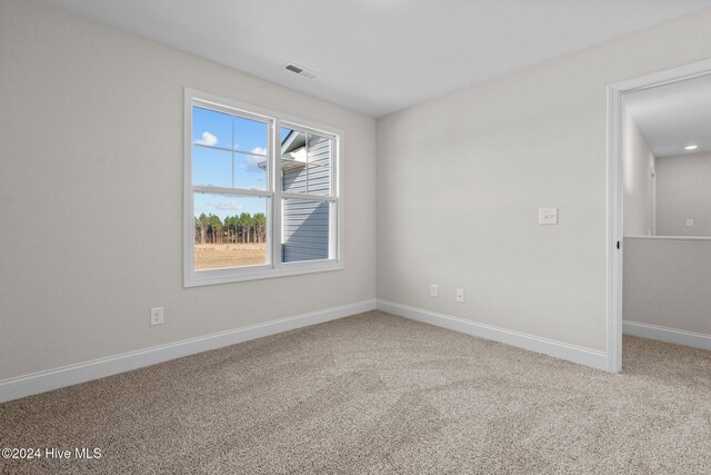 view of carpeted empty room