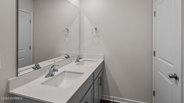 bathroom with vanity