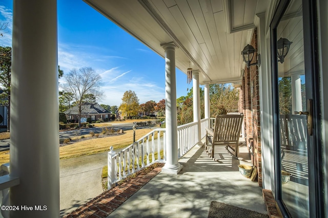 view of balcony