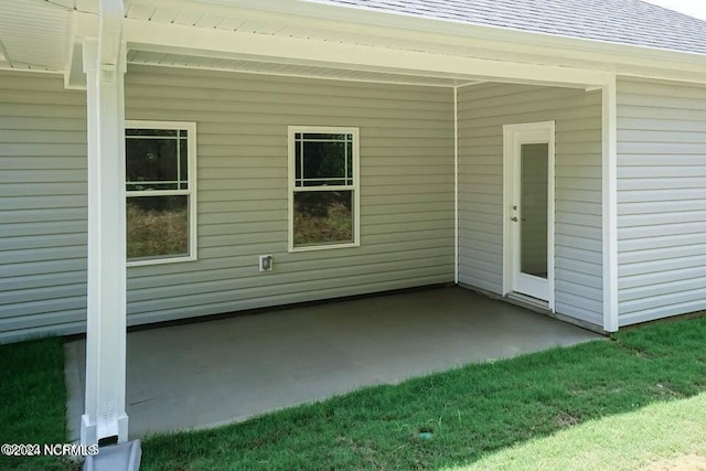 exterior space with a patio