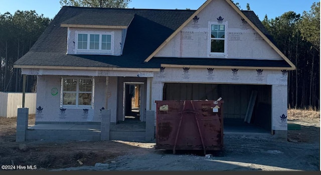 property under construction featuring a porch