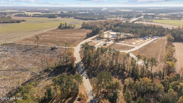 bird's eye view featuring a rural view