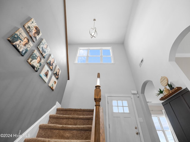 view of foyer entrance