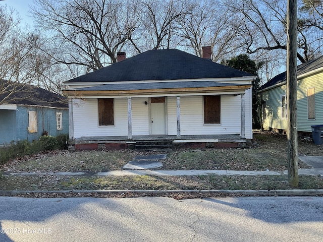 bungalow-style house featuring a porch